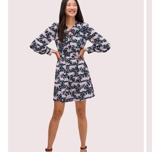 NWT Kate Spade Panther Dot Dress